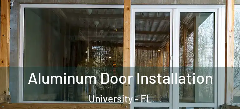 Aluminum Door Installation University - FL