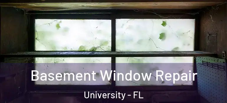 Basement Window Repair University - FL