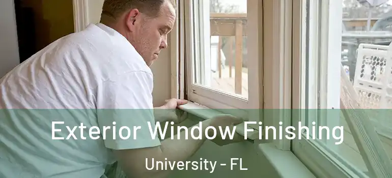 Exterior Window Finishing University - FL
