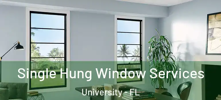 Single Hung Window Services University - FL