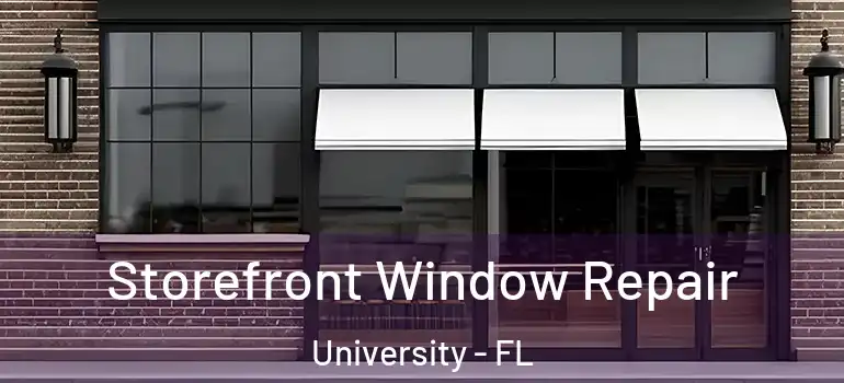 Storefront Window Repair University - FL