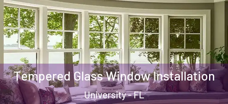 Tempered Glass Window Installation University - FL