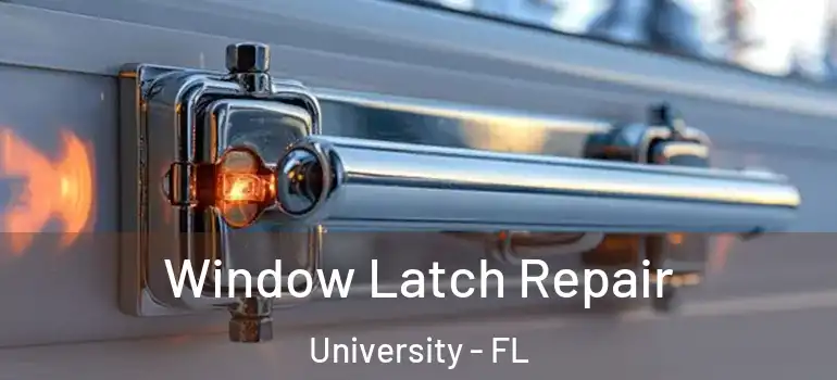Window Latch Repair University - FL