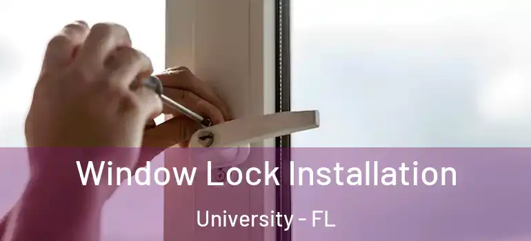 Window Lock Installation University - FL
